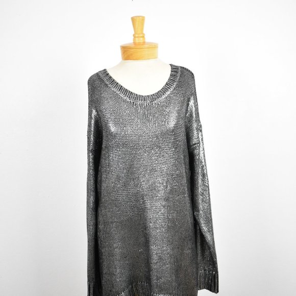 Elan metallic silver sweater - Picture 2 of 7